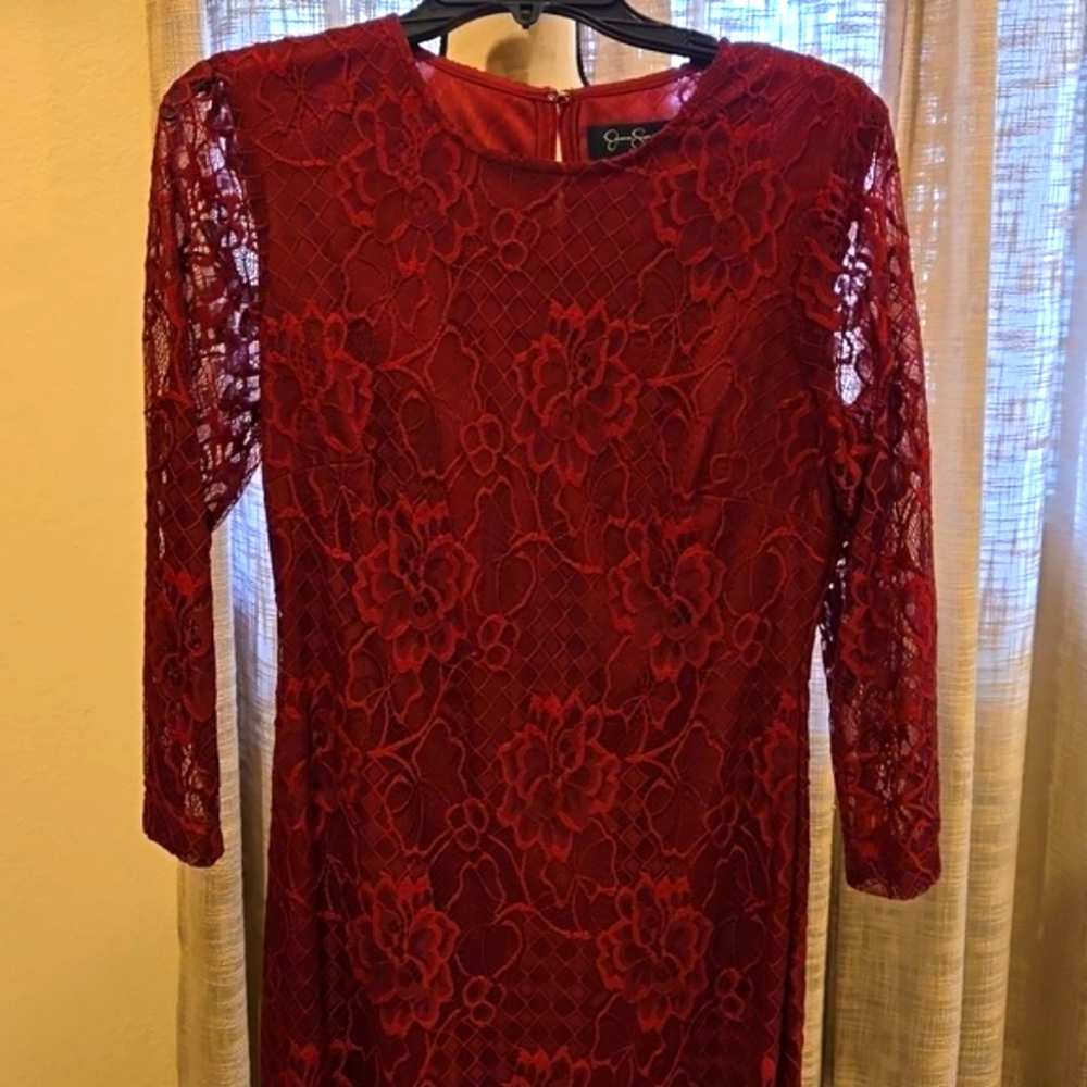 NWOT Jessica Simpson floral lace cocktail dress